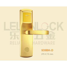 Top quality brass material card door lock with lever handle